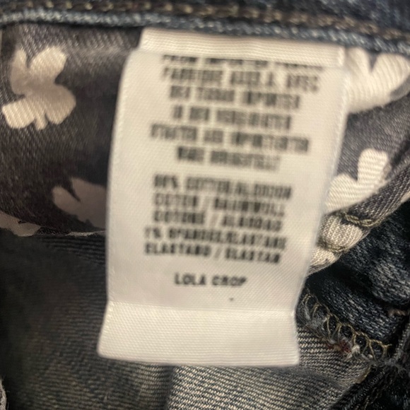 Lucky Sz:8/29 Lola Crop Blue Jeans - Picture 6 of 7